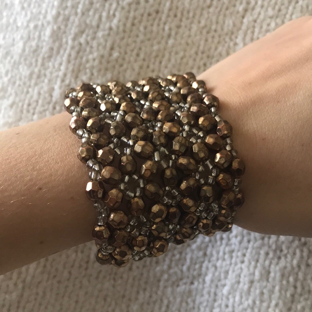 Stretch bronze bracelet